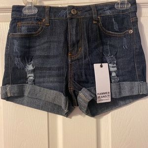 Denim shorts